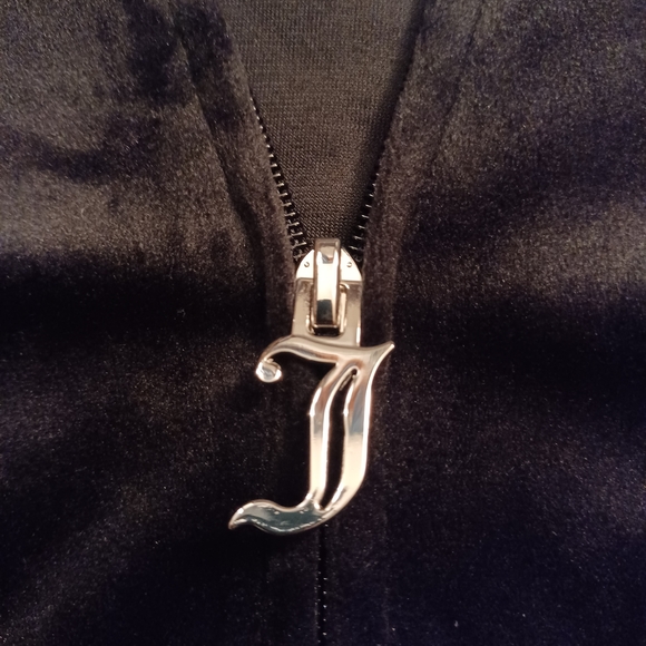 Juicy Couture Black Velour Hoodie - Picture 3 of 8